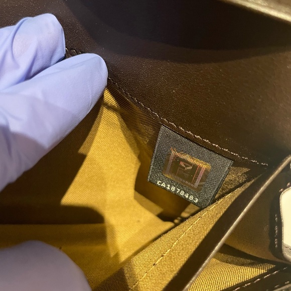 Fendi Zucca Brown with Gold Monogram bifold wallet. - Picture 6 of 14